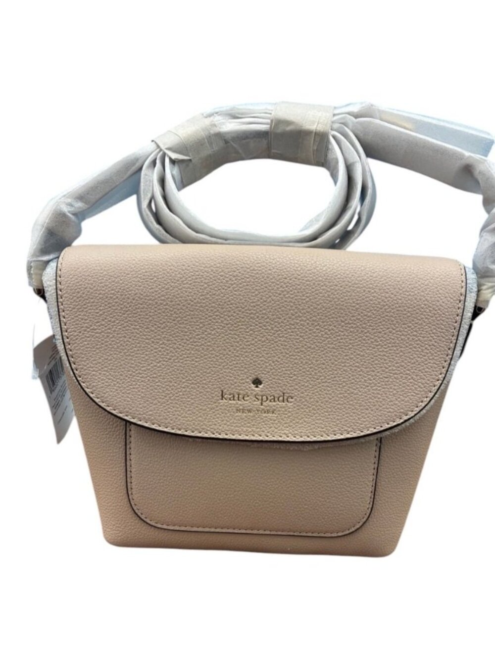 Kate Spade Elsie KE390 Warm Beige Pebbled Leather Crossbody NWT $299